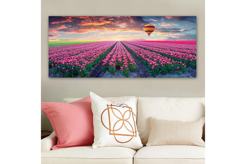 Canvasbilde YTY Floral & Botanical Flerfarget - 120x50 cm - Interiør - Maleri & posters - Lerretsbilder