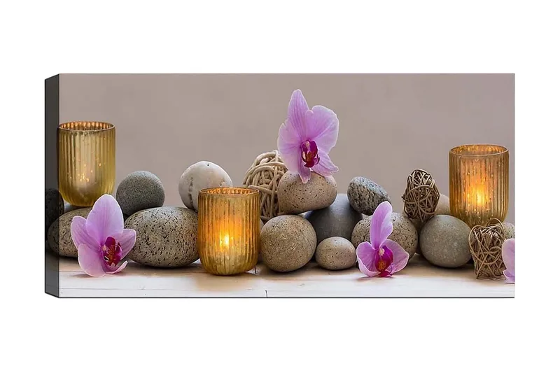 Canvasbilde YTY Floral & Botanical Flerfarget, 120x50 cm