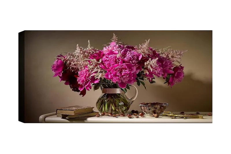 Canvasbilde YTY Floral & Botanical Flerfarget, 120x50 cm