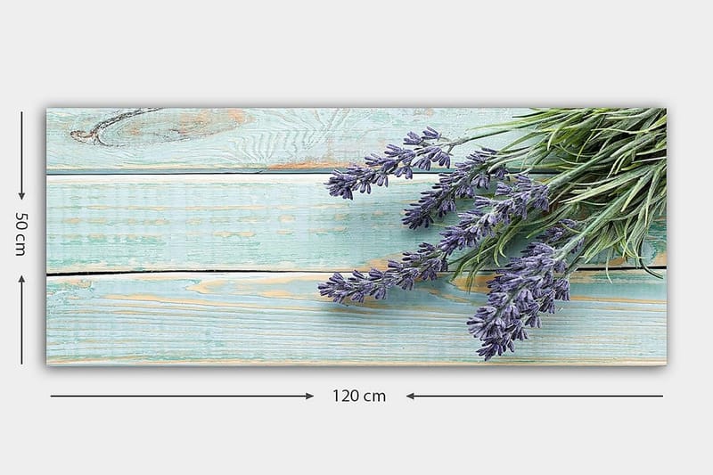 Canvasbilde YTY Floral & Botanical Flerfarget - 120x50 cm - Interiør - Maleri & posters - Lerretsbilder