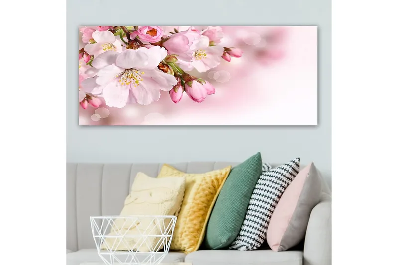 Canvasbilde YTY Floral & Botanical Flerfarget - 120x50 cm - Interiør - Maleri & posters - Lerretsbilder