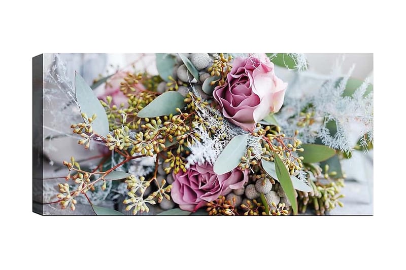 Canvasbilde YTY Floral & Botanical Flerfarget - 120x50 cm - Interiør - Maleri & posters - Lerretsbilder