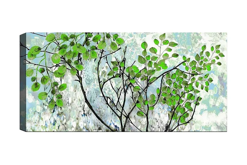 Canvasbilde YTY Floral & Botanical Flerfarget, 120x50 cm