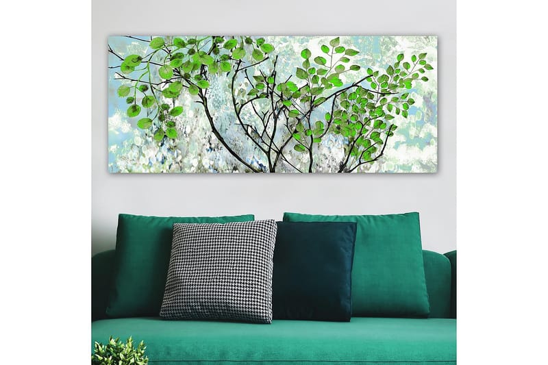 Canvasbilde YTY Floral & Botanical Flerfarget - 120x50 cm - Interiør - Maleri & posters - Lerretsbilder