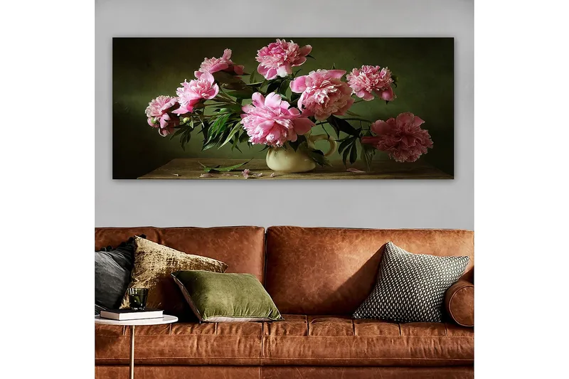 Canvasbilde YTY Floral & Botanical Flerfarget - 120x50 cm - Interiør - Maleri & posters - Lerretsbilder