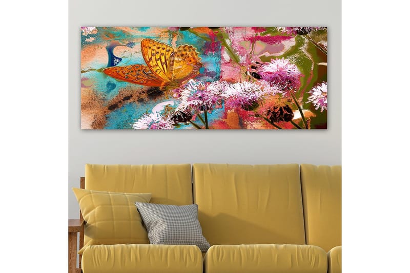 Canvasbilde YTY Floral & Botanical Flerfarget - 120x50 cm - Interiør - Maleri & posters - Lerretsbilder
