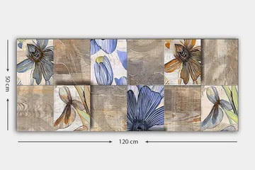 Canvasbilde YTY Floral & Botanical Flerfarget - 120x50 cm - Interiør - Maleri & posters - Lerretsbilder