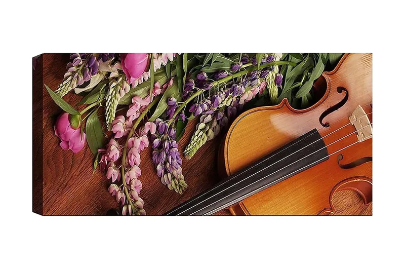 Canvasbilde YTY Floral & Botanical Flerfarget, 120x50 cm