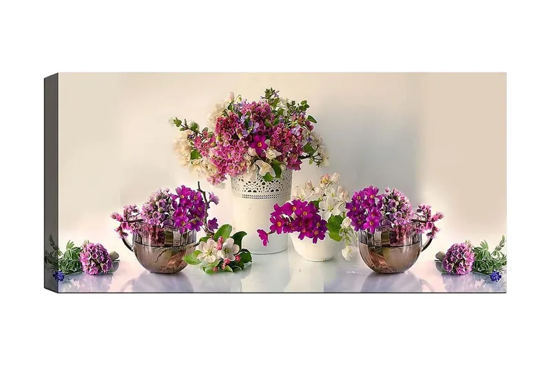 Canvasbilde YTY Floral & Botanical Flerfarget, 120x50 cm