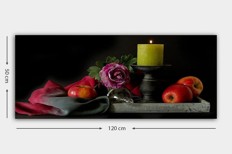 Canvasbilde YTY Floral & Botanical Flerfarget - 120x50 cm - Interiør - Maleri & posters - Lerretsbilder