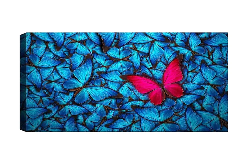Canvasbilde YTY Floral & Botanical Flerfarget, 120x50 cm