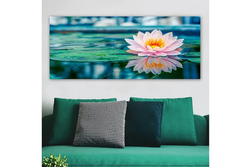 Canvasbilde YTY Floral & Botanical Flerfarget - 120x50 cm - Interiør - Maleri & posters - Lerretsbilder