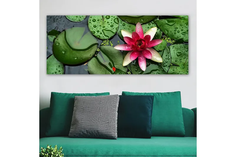 Canvasbilde YTY Floral & Botanical Flerfarget - 120x50 cm - Interiør - Maleri & posters - Lerretsbilder