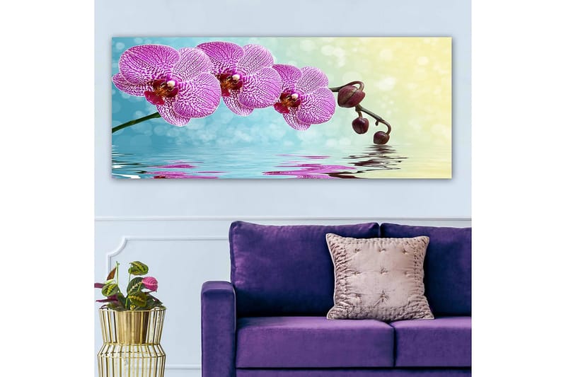 Canvasbilde YTY Floral & Botanical Flerfarget - 120x50 cm - Interiør - Maleri & posters - Lerretsbilder