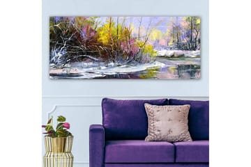 Canvasbilde YTY Floral & Botanical Flerfarget - 120x50 cm - Interiør - Maleri & posters - Lerretsbilder