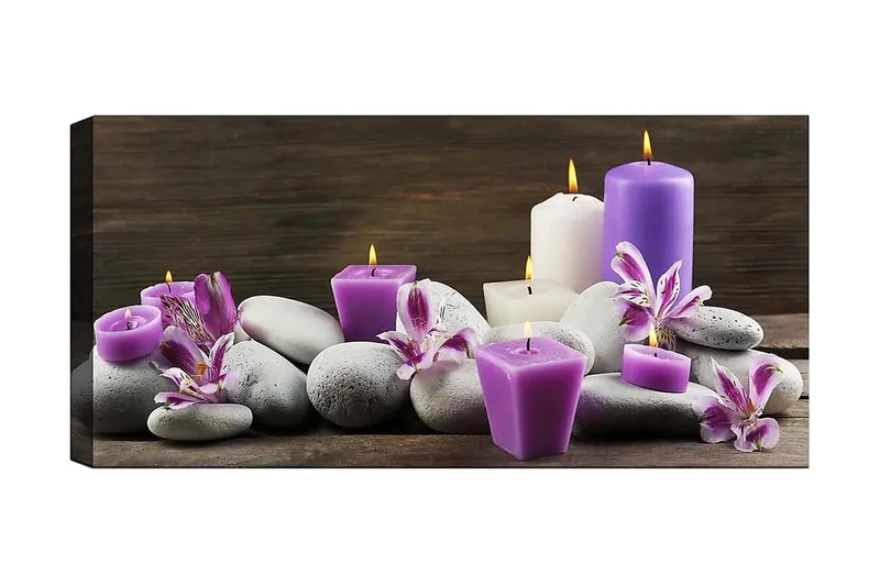 Canvasbilde YTY Floral & Botanical Flerfarget, 120x50 cm