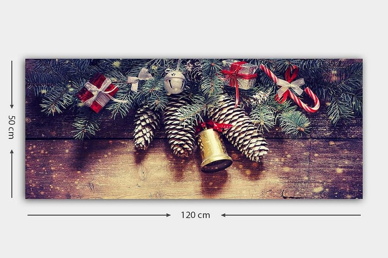 Canvasbilde YTY Floral & Botanical Flerfarget - 120x50 cm - Interiør - Maleri & posters - Lerretsbilder