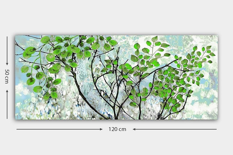 Canvasbilde YTY Floral & Botanical Flerfarget - 120x50 cm - Interiør - Maleri & posters - Lerretsbilder