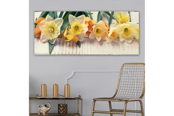 Canvasbilde YTY Floral & Botanical Flerfarget - 120x50 cm - Interiør - Maleri & posters - Lerretsbilder