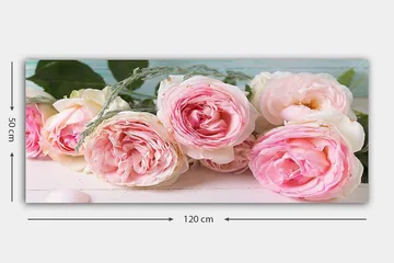 Canvasbilde YTY Floral & Botanical Flerfarget - 120x50 cm - Interiør - Maleri & posters - Lerretsbilder
