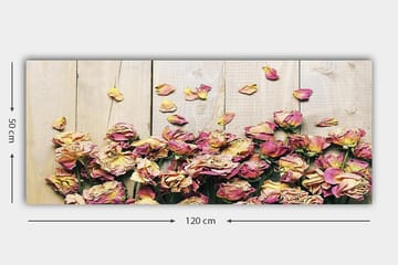 Canvasbilde YTY Floral & Botanical Flerfarget - 120x50 cm - Interiør - Maleri & posters - Lerretsbilder