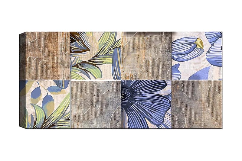 Canvasbilde YTY Floral & Botanical Flerfarget, 120x50 cm