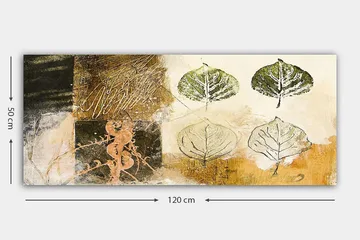 Canvasbilde YTY Floral & Botanical Flerfarget - 120x50 cm - Interiør - Maleri & posters - Lerretsbilder