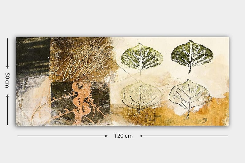 Canvasbilde YTY Floral & Botanical Flerfarget - 120x50 cm - Interiør - Maleri & posters - Lerretsbilder