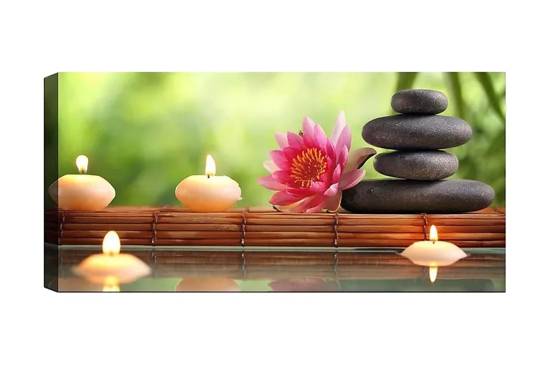 Canvasbilde YTY Floral & Botanical Flerfarget, 120x50 cm