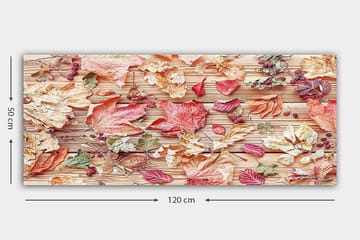 Canvasbilde YTY Floral & Botanical Flerfarget - 120x50 cm - Interiør - Maleri & posters - Lerretsbilder