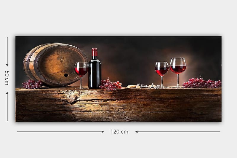 Canvasbilde YTY Food & Beverage Flerfarget - 120x50 cm - Interiør - Maleri & posters - Lerretsbilder