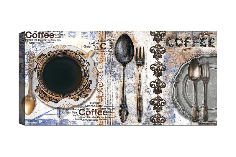 Canvasbilde YTY Food & Beverage Flerfarget - 120x50 cm - Interiør - Maleri & posters - Lerretsbilder
