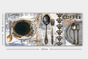 Canvasbilde YTY Food & Beverage Flerfarget - 120x50 cm - Interiør - Maleri & posters - Lerretsbilder