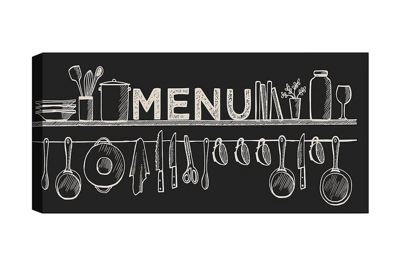 Canvasbilde YTY Food & Beverage Flerfarget - 120x50 cm - Interiør - Maleri & posters - Lerretsbilder
