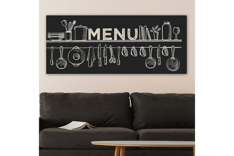 Canvasbilde YTY Food & Beverage Flerfarget - 120x50 cm - Interiør - Maleri & posters - Lerretsbilder