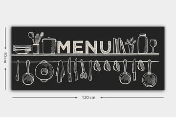 Canvasbilde YTY Food & Beverage Flerfarget - 120x50 cm - Interiør - Maleri & posters - Lerretsbilder
