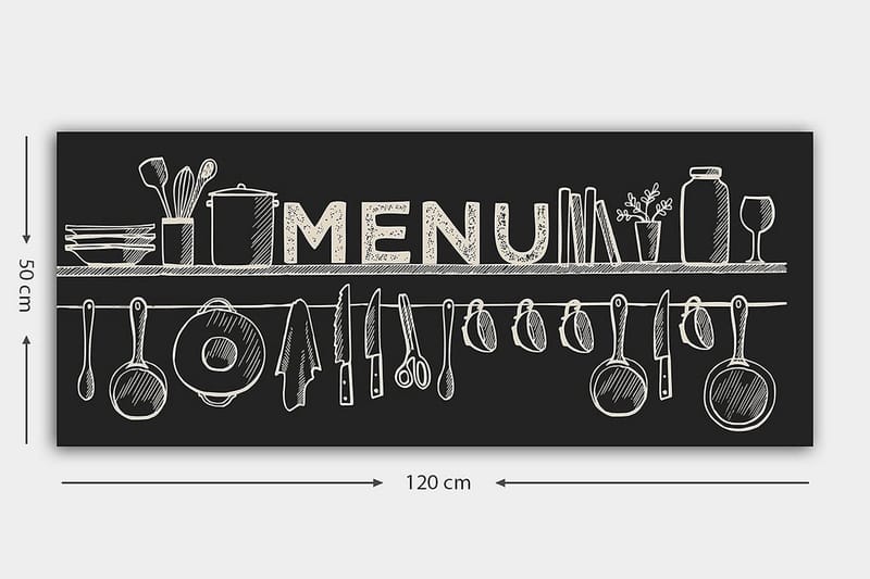 Canvasbilde YTY Food & Beverage Flerfarget - 120x50 cm - Interiør - Maleri & posters - Lerretsbilder