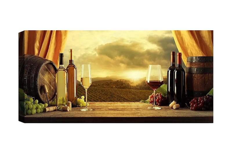 Canvasbilde YTY Food & Beverage Flerfarget - 120x50 cm - Interiør - Maleri & posters - Lerretsbilder