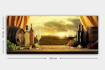 Canvasbilde YTY Food & Beverage Flerfarget - 120x50 cm - Interiør - Maleri & posters - Lerretsbilder