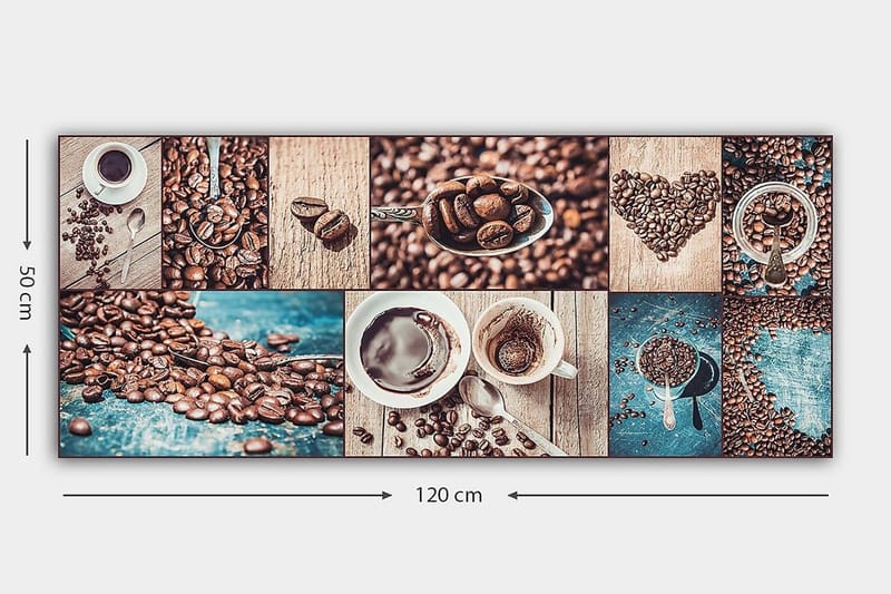 Canvasbilde YTY Food & Beverage Flerfarget - 120x50 cm - Interiør - Maleri & posters - Lerretsbilder