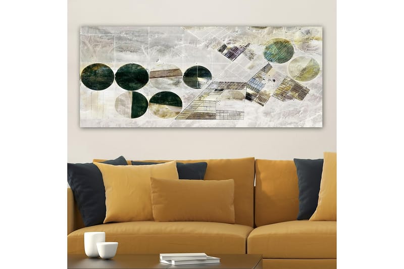 Canvasbilde YTY Geometric Flerfarget - 120x50 cm - Interiør - Maleri & posters - Lerretsbilder