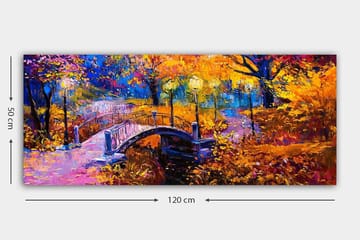 Canvasbilde YTY Landscape & Nature Flerfarget - 120x50 cm - Interiør - Maleri & posters - Lerretsbilder