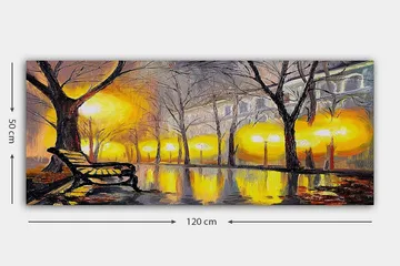 Canvasbilde YTY Landscape & Nature Flerfarget - 120x50 cm - Interiør - Maleri & posters - Lerretsbilder