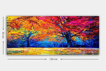 Canvasbilde YTY Landscape & Nature Flerfarget - 120x50 cm - Interiør - Maleri & posters - Lerretsbilder