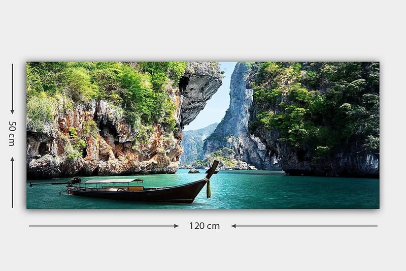 Canvasbilde YTY Landscape & Nature Flerfarget - 120x50 cm - Interiør - Maleri & posters - Lerretsbilder