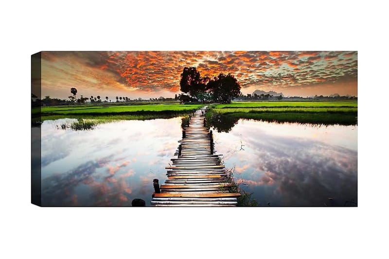 Canvasbilde YTY Landscape & Nature Flerfarget - 120x50 cm - Interiør - Maleri & posters - Lerretsbilder