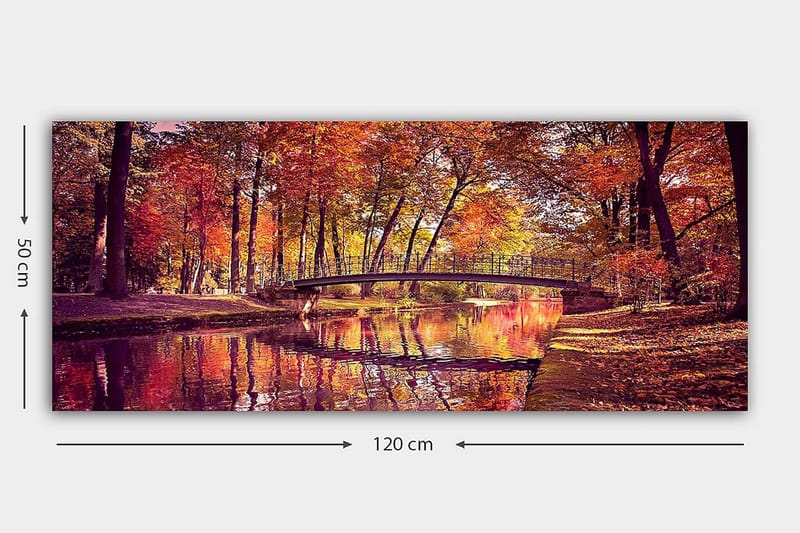 Canvasbilde YTY Landscape & Nature Flerfarget - 120x50 cm - Interiør - Maleri & posters - Lerretsbilder