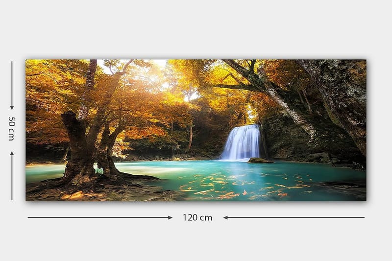 Canvasbilde YTY Landscape & Nature Flerfarget - 120x50 cm - Interiør - Maleri & posters - Lerretsbilder