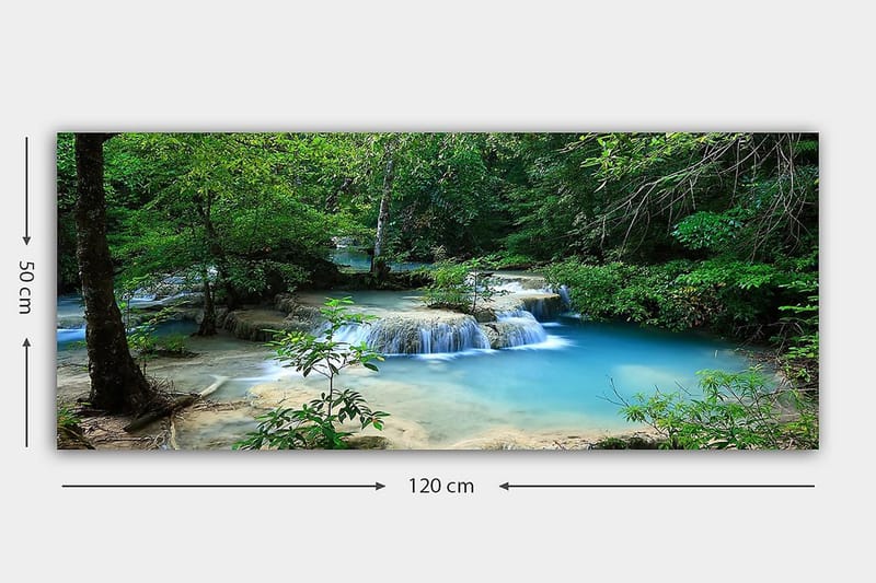 Canvasbilde YTY Landscape & Nature Flerfarget - 120x50 cm - Interiør - Maleri & posters - Lerretsbilder
