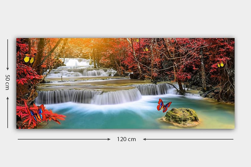 Canvasbilde YTY Landscape & Nature Flerfarget - 120x50 cm - Interiør - Maleri & posters - Lerretsbilder